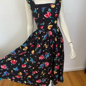 Vintage Floral Maxi Dress